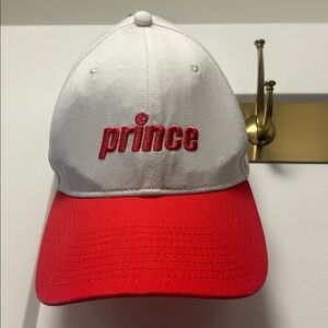 Prince Red and White Cap